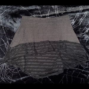 Pinstripe Gypsy Circus Skirt